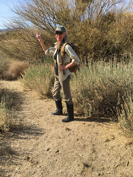 Pam and her RGS Fellowship card